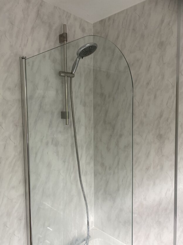 The customer wanted us to use aqua panels, these we're high quality 10mm K-Vit panels