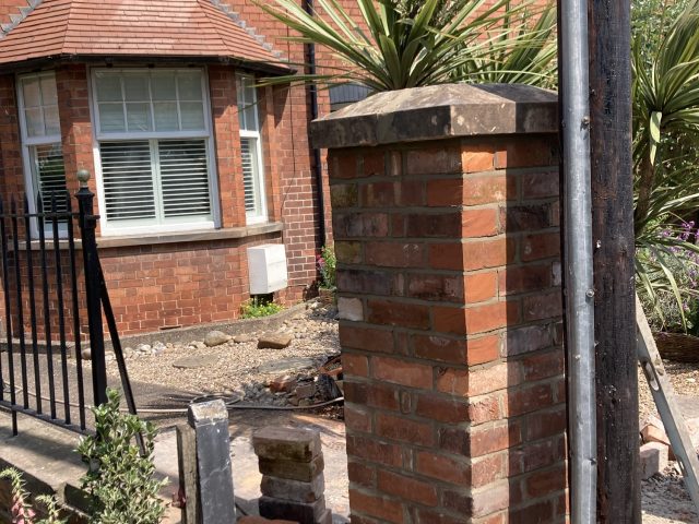 Ruddington – Brick Pillar repair