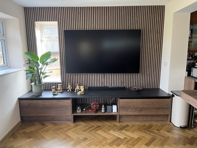 Bramcote – Media Wall & parquet floor