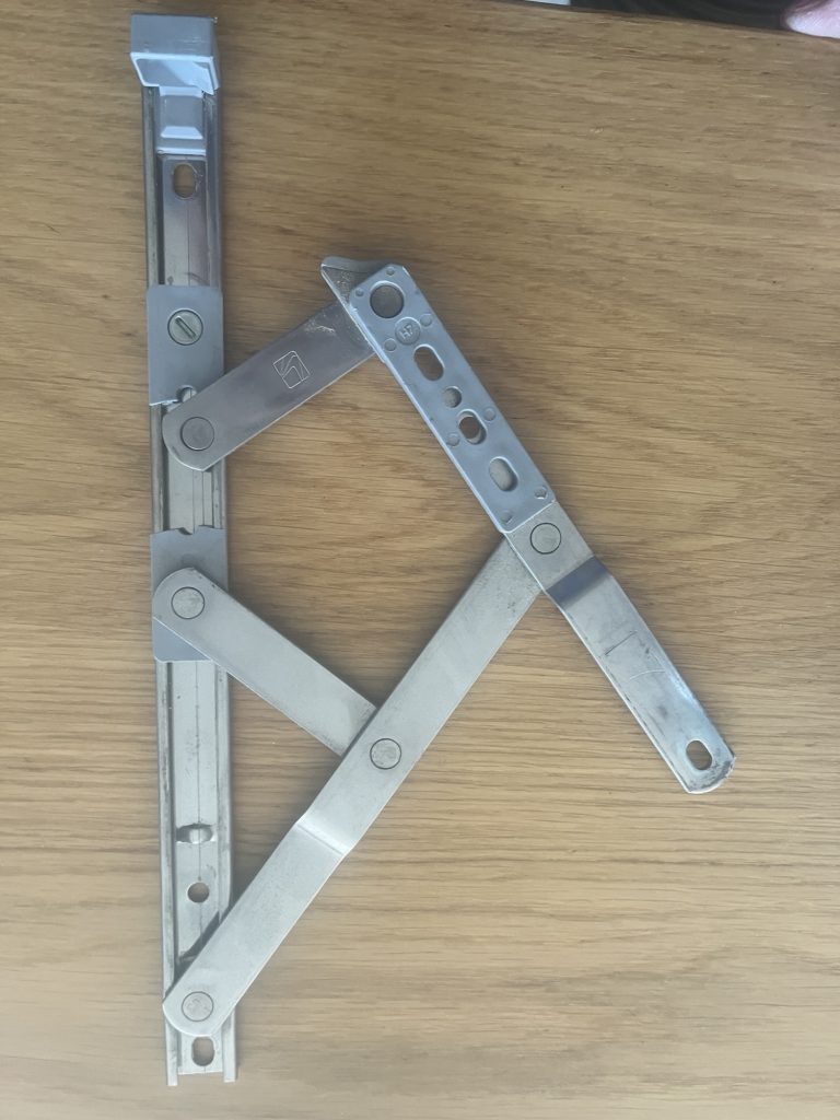 Window hinge replacement for a customer