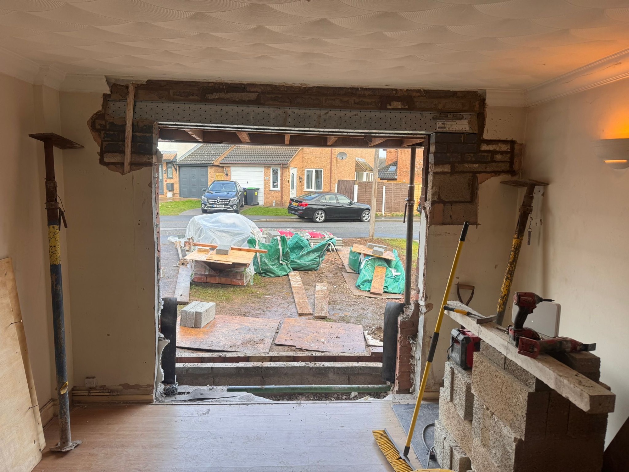 Steel RSJ install