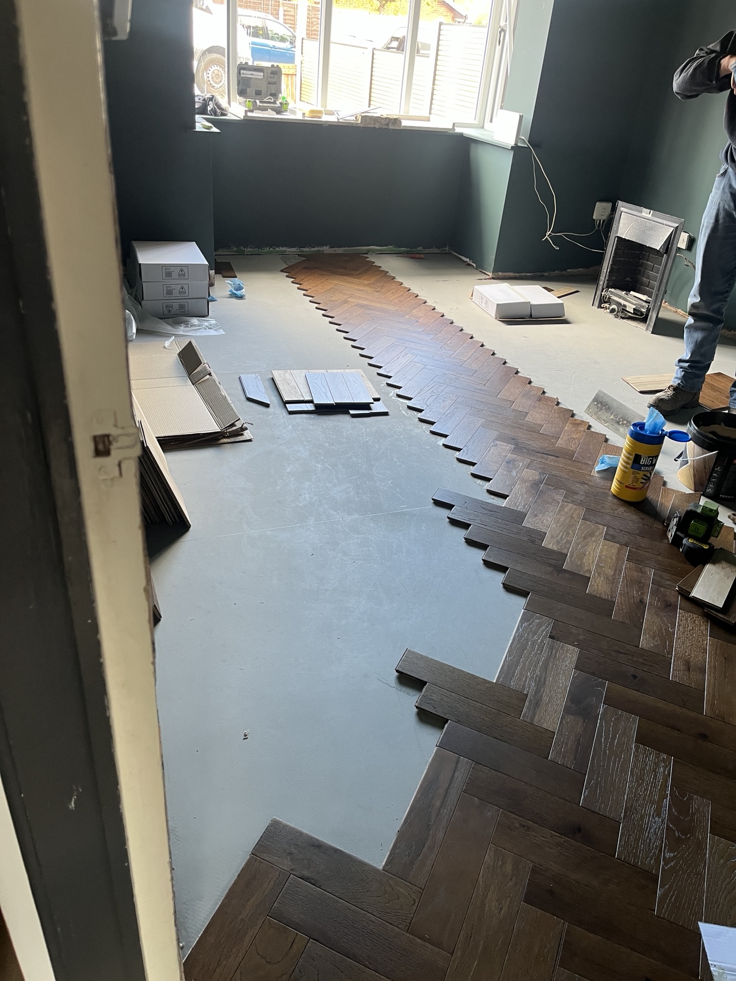 Herringbone Oak parquet floor