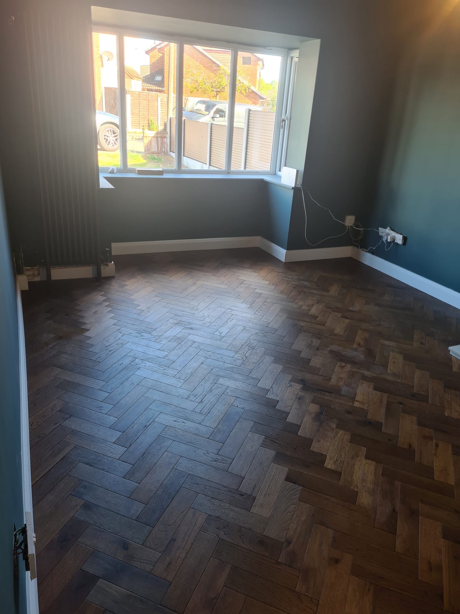 Herringbone Oak parquet floor, Watnall, Nottingham