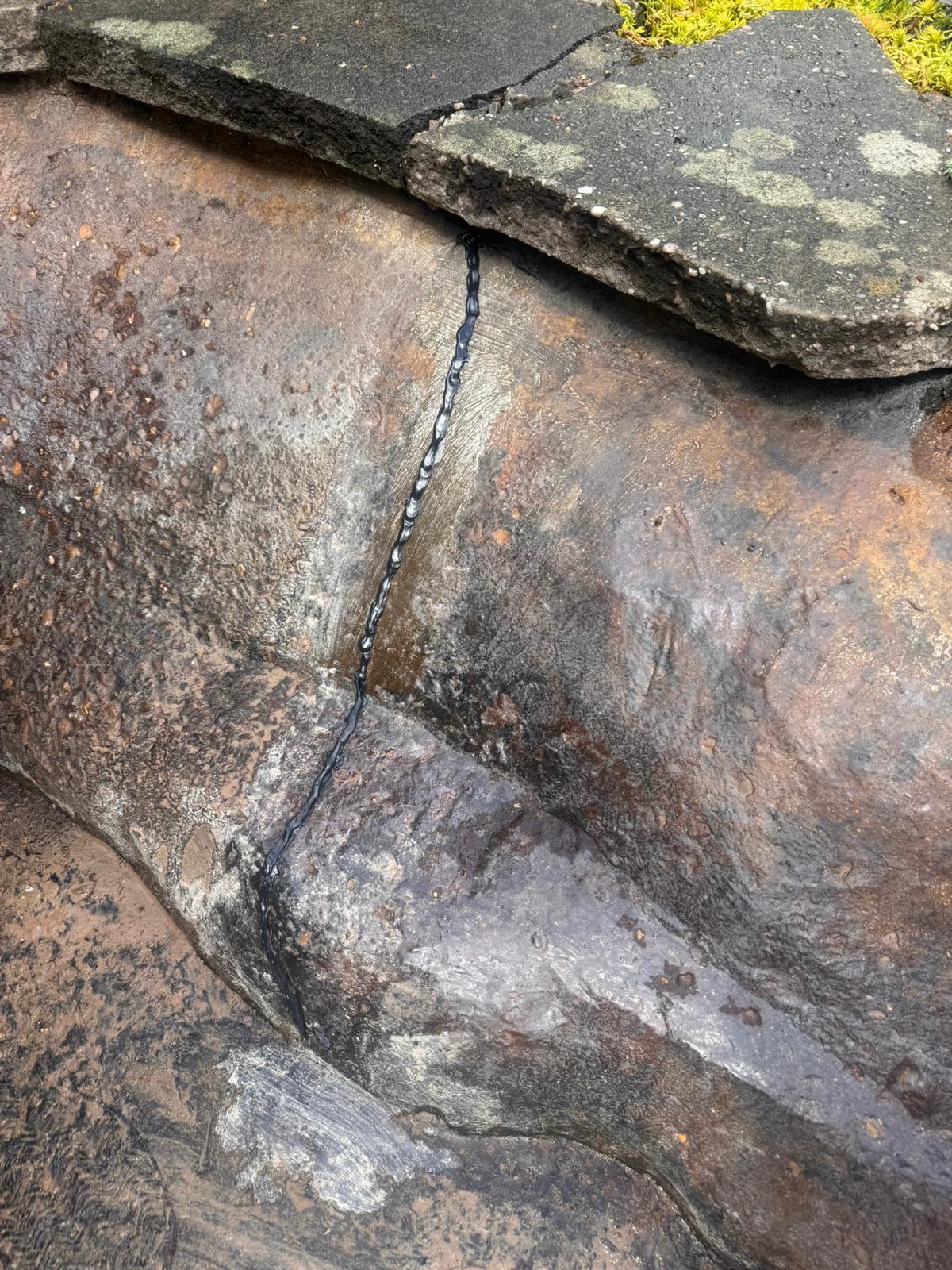 Repairing a leaking fish pond in Chilwell, Nottingham